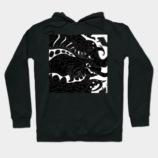 dark kaiju kraken ecopop Hoodie